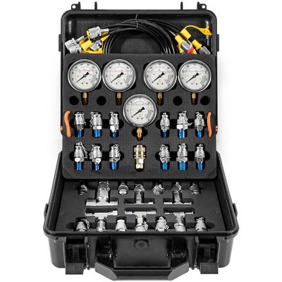 Hydraulic Pressure Test Kit with Sturdy Case forConstruction Machinery Excavator