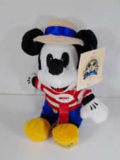 Official 2000 Disneyana Convention Public Day Mickey Mouse 9" Bean Bag Plush NWT