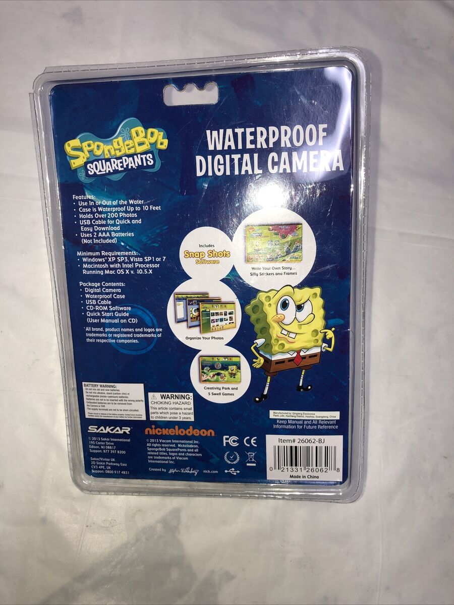 Spongebob Square Pants Waterproof Digital Camera 21331880628 Spongebob Square Pants Waterproof Digital Camera 21331880628