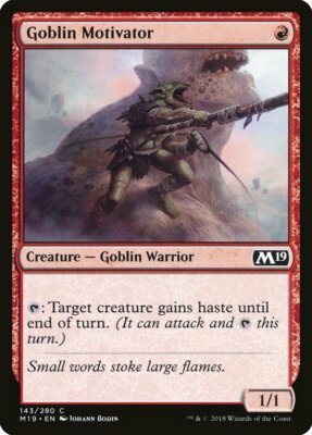 4 Goblin Motivator 4x x4 - NM - Core Set 2019 - SPARROW MAGIC