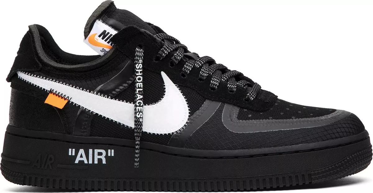 Off-White × Nike Air Force 1 Low Black AO4606-001 Men's Size Off-White × Nike Air Force 1 Low Black AO4606-001 Men's Size