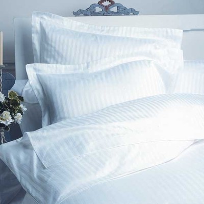 5 Pc KING / CALIFORNIA KING WHITE STRIPE 1500 TC DUVET SET 100% EGYPTIAN COTTON