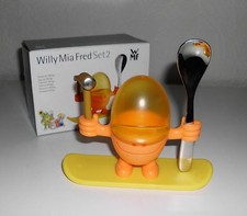 WMF " Willy Mia Fred " Set 2 Orange/Gelb 1 Eierbecher McEgg unbenutzt OVP