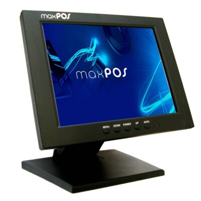 MAXPOS écran Tactile 10 Pouces Moniteur PC VGA HDMI – Noir, Résolution 800x600