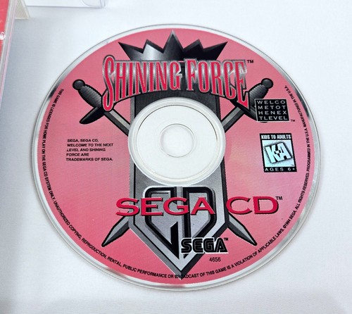 Tarjeta de registro SHINING FORCE CD COMPLETA excelente disco 1994 auténtico Sega CD probado - Imagen 2 de 12