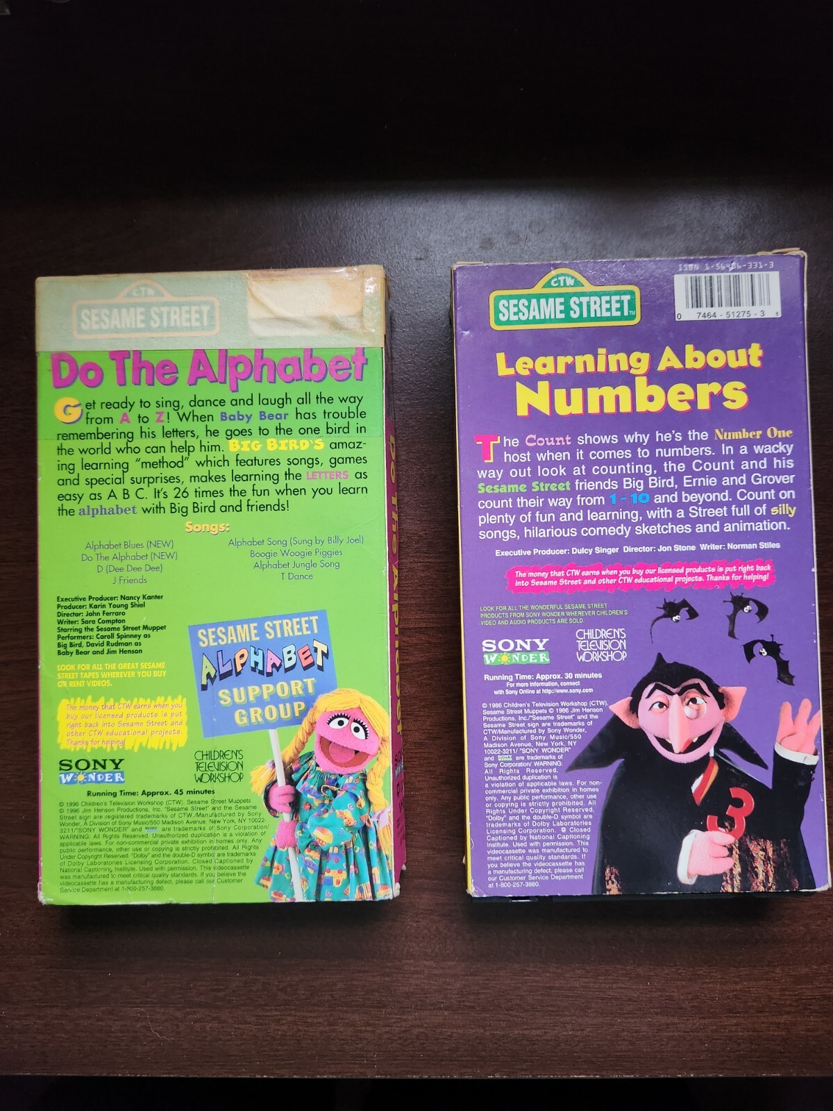 SESAME STREET VHS Learning About Numbers Grelly USA