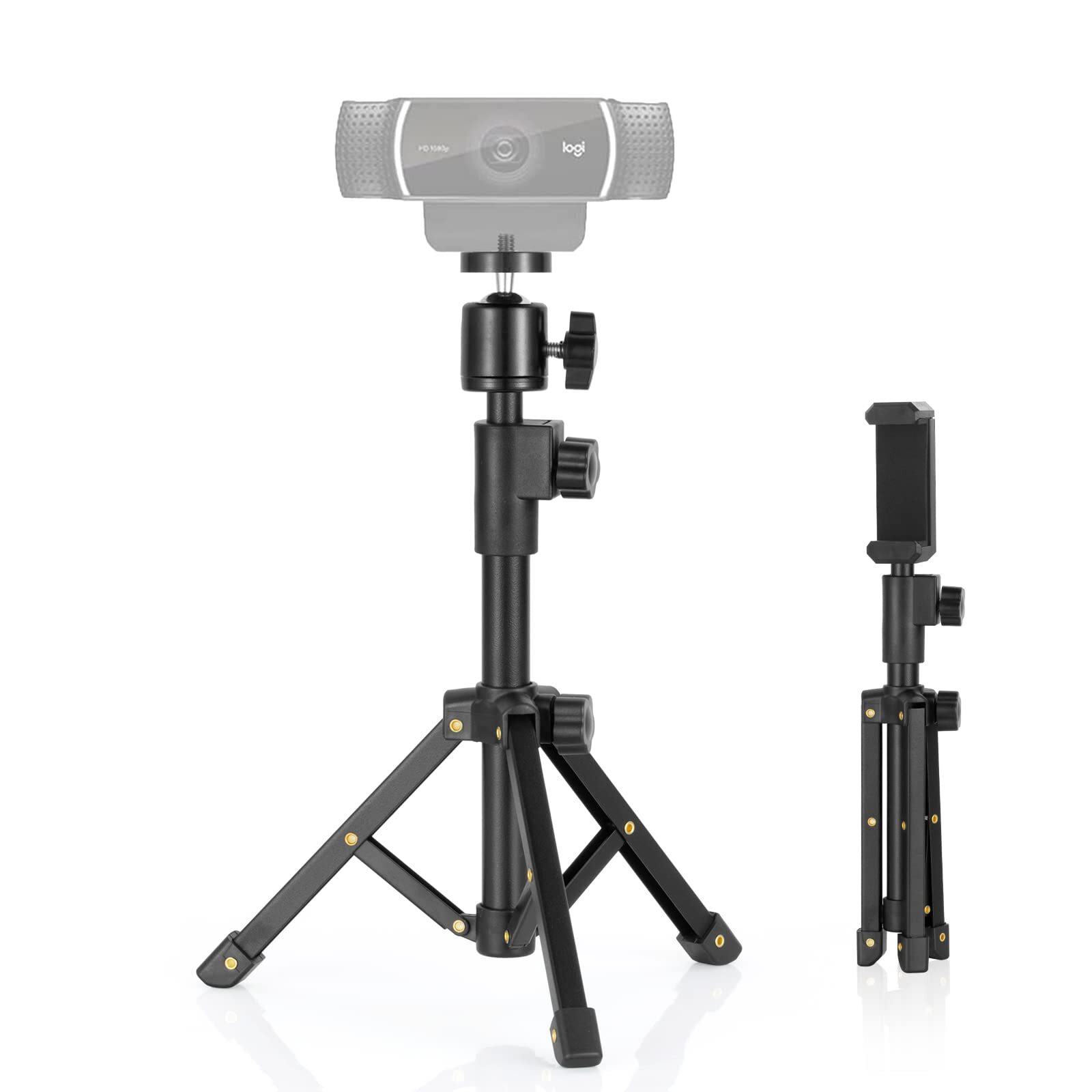 Adjustable Webcam Tripod Stand Compatible with Logitech C920 C922 C930e C960-image