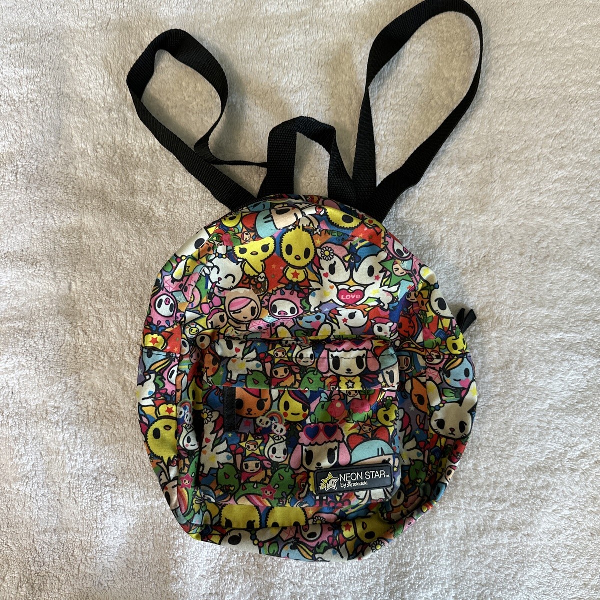 Loungefly Neon Star by Tokidoki Mini Backpack Simone Legno Love Unicorn  Rainbow