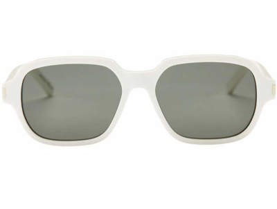Saint Laurent Unisex Ivory 53mm Rectangle Sunglasses R1140  display picture 1