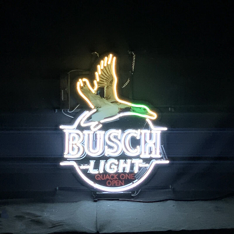 Busch light quack one open neon sign for sale deals