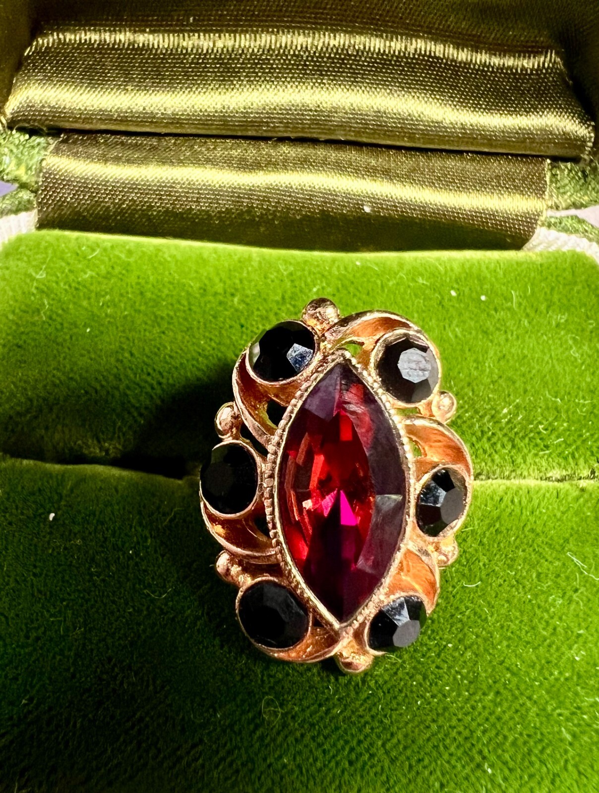 NOS Gorgeous Vintage 1974 JAVA RING Sarah Coventry Ad… - Gem