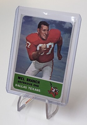 Mel Branch - 1962 Fleer Football #32 - Dallas Texans (KC Chiefs)