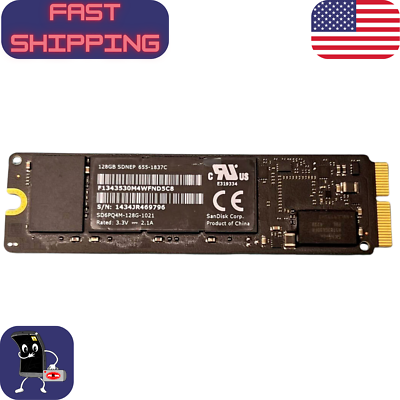 128GB SanDisk SDNEP SSD – 655-1837C – Apple MacBook SSD – SD6PQ4M