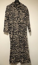 M&S Animal Print Long Sleeve Button Shirt Dress UK 14 Regular £40 Lightweight
