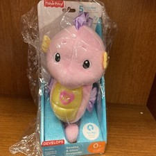 NEW Fisher Price Ocean Wonders Soothe and Glow Seahorse Pink Musical Plush Toy