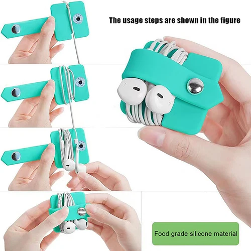 Data Cable Organizer Earbuds Holder Earphone Wrap Headset Headphone Winder