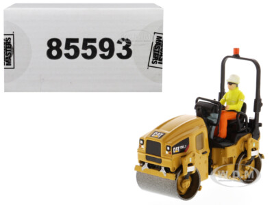 CAT CATERPILLAR CB-2.7 UTILITY COMPACTOR W/OPERATOR 1/50 DIECAST MASTERS 85593
