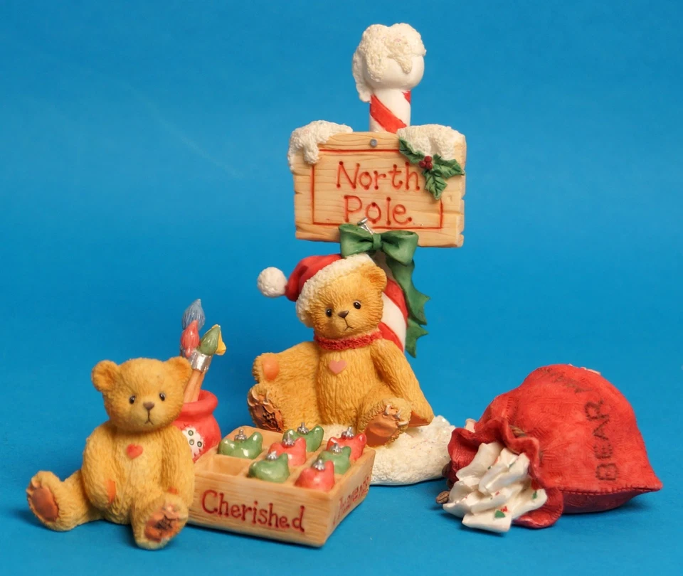 Cherished Teddies - SANTA'S WORKSHOP Accessories (3er Set) - 176079 - NEU - Bild 2 von 4