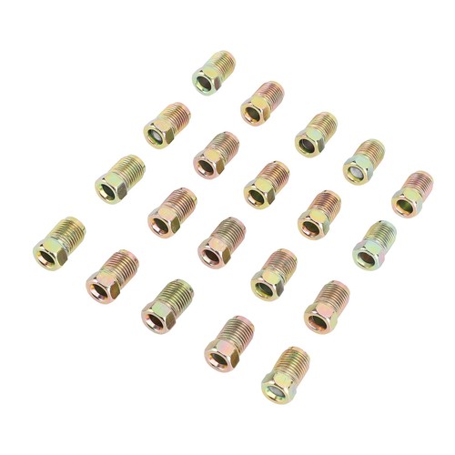  20Pcs Brake Line Nuts Fittings M10 X 1mm Metric Brake Line Invert Flare - Picture 4 of 12