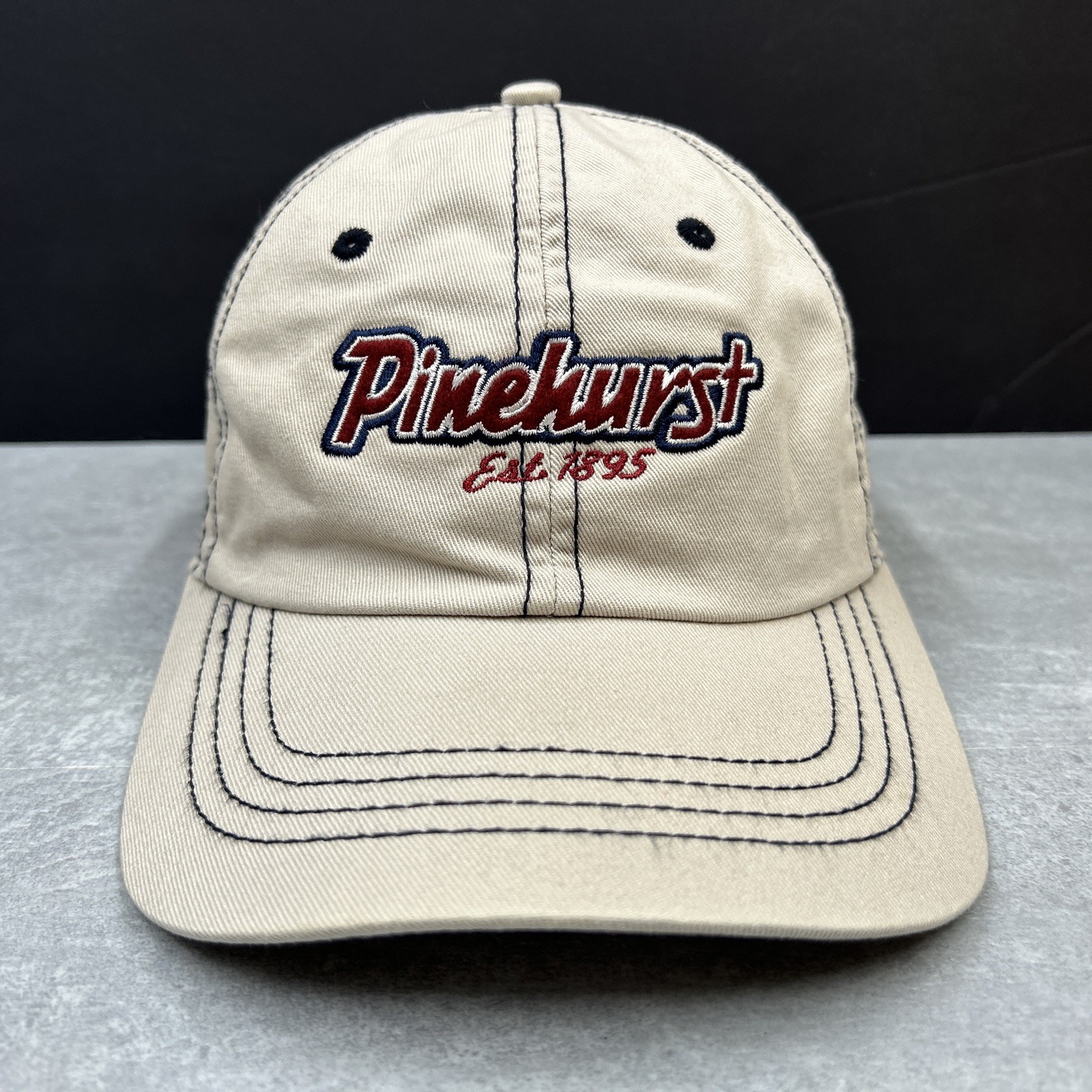 Pinehurst Hat Ball Cap ONE SIZE Adjustable Beige … - image 2