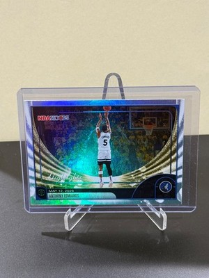 2025-26 Topps NBA Hoops Basketball Anthony Edwards Highlights #270 Timberwolves