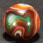Sammy's Mountain OXBLOOD  Swirl Marble 5/8" Mint Hawkeyespicks sg — photo 2