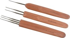 0.5mm Dreadlock Crochet Hook 3 Pcs Interlocking Needle Tool Light Smooth Feel