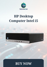 HP Desktop Computer Intel i5 SFF PC 16GB RAM 256GB SSD Windows 11 Pro Wi-Fi