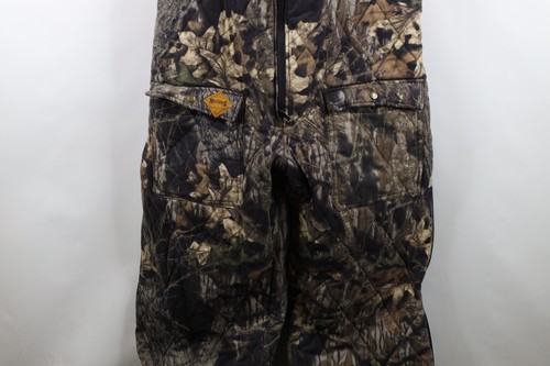 Vintage 90s Streetwear Mens Large Heavy Quilted Reversible Camouflage Overalls - Picture 8 of 24
