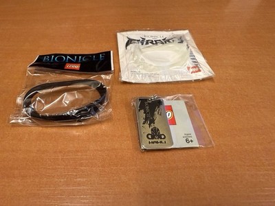 LEGO Bionicle Hahli Halskette 4519160 + 4490219 Piraka Gebiss +  Armband NEU&OVP