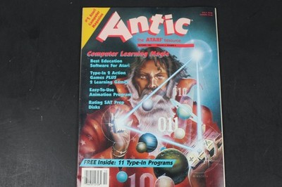 Antic Magazine October 1984 Atari Computer Learning Magic Wizard Vintage Gaming