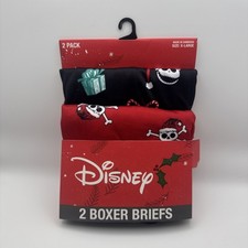 Briefly Stated Disney Tum Burton Nightmare Before Christmas Boxer Briefs Size XL