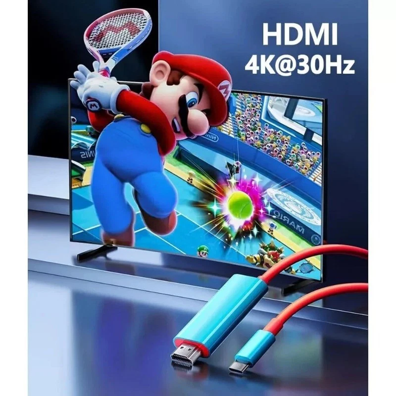 Nintendo Switch Type-C adapter USB3.1 co-screen cable 4k30hz TV casting cable - Image 4 of 4