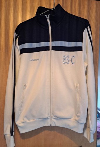 Adidas Originals Rare J Mano 83-C off white & blue Track Top 2007 - Size M