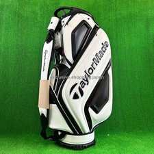 TaylorMade Golf Auth-tech Cart Bag 9 x 47inch 4-way 2025 Model White / Black