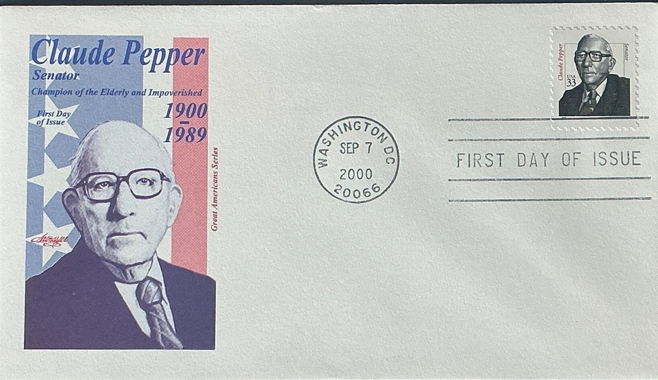 Artmaster 3426 Claude Pepper Florida Thank Him Social Security Medicare - Image 1 of 1