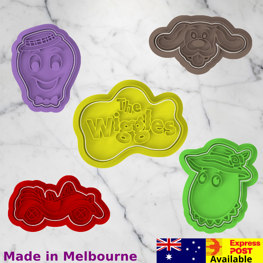 The Wiggles Cookie Cutter & Fondant Stamp Collection the Wiggles