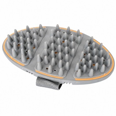 Waldhausen Flex Massage-Striegel Pfirsich Pferdestriegel Massage Bürste