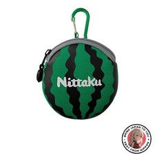 New Nittaku Table Tennis Ball Case Holds 3 Balls - Watermelon Design NL9261 