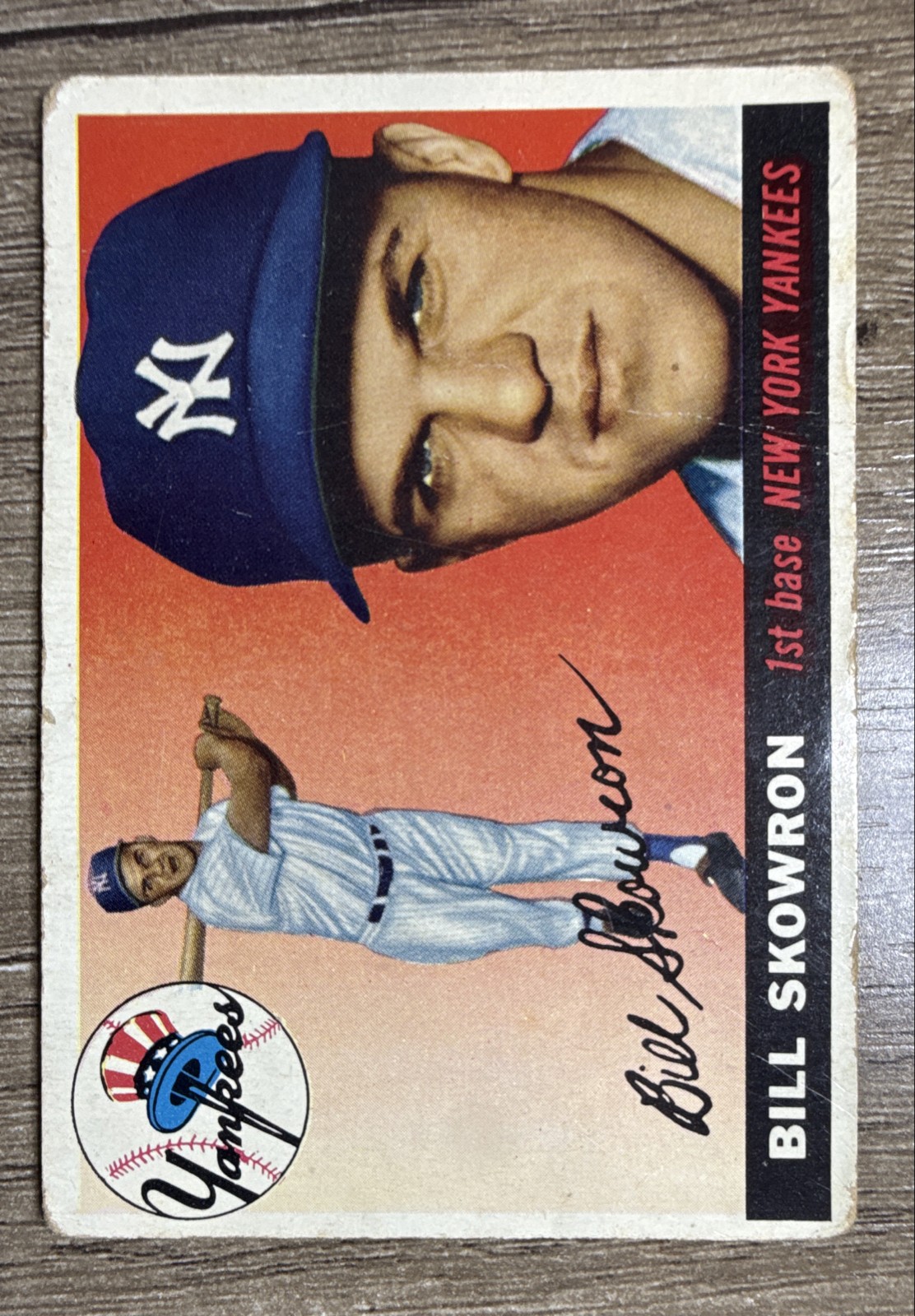 1955 Topps - Bill Skowron #22 CREASED