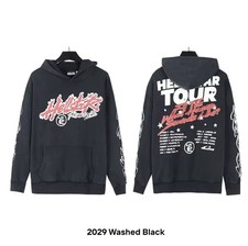 Hellstar Mens Washed Black Pullover Hoodie He...