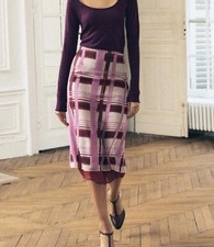 Zara ZW Collection Printed Double Layer Pencil Skirt Size S NWOT