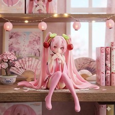 Hatsune Miku Pink Dress Sakura PVC Anime figure Cherry Blossom Collectible toy