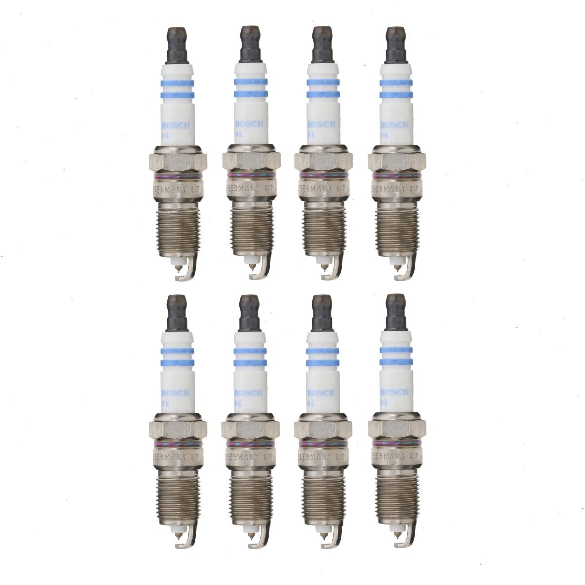 8 pc Bosch Double Iridium Spark Plugs for 2001-2006 Chevrolet Silverado 1500 sf