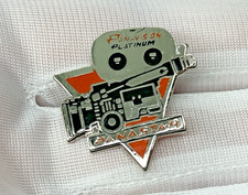 Vintage Panavision Panaflex Orange Lapel Pin
