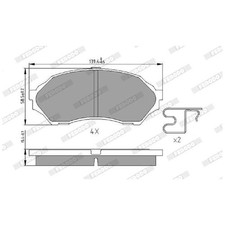 Satz Bremsbeläge Bremsklötze vorne für Mazda 323 F BJ S | 657198