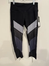 High Waisted 90 degree by reflex leggings Blue Steel NWT  Size Small
