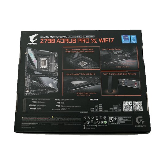 Gigabyte Z790 AORUS PRO X WIFI7 Gaming Motherboard Intel - Picture 2 of 2