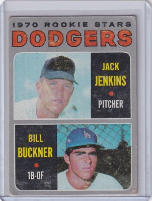 1970 Topps Baseball #286 Dodgers Rookies - Jack Jenkins / Bill Buckner RC