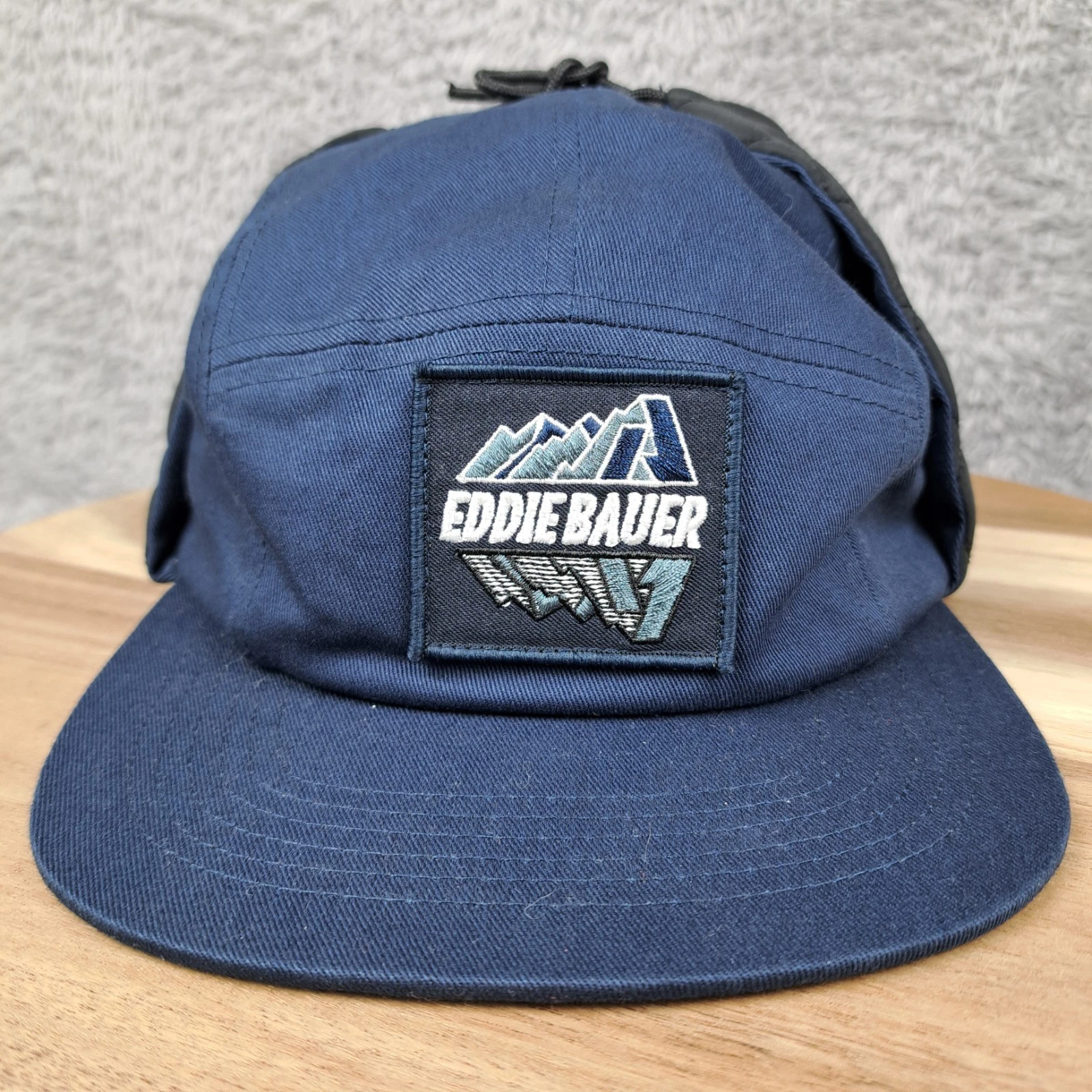 Eddie Bauer Hat Cap Blue Trapper Outdoor Trapper Hat Ear Flap Insulated One Size